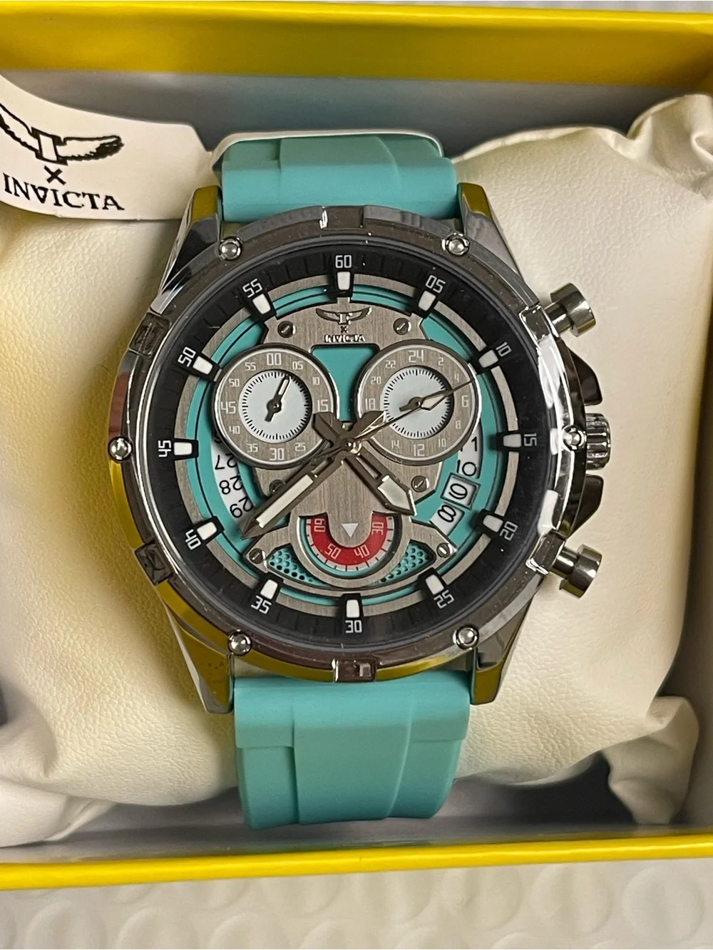 Invicta S1 Rally I by Invicta Men's Watch - 44mm, Light Blue (69878) new